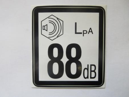 Autocollant LPA88 90*100 noir/blanc 